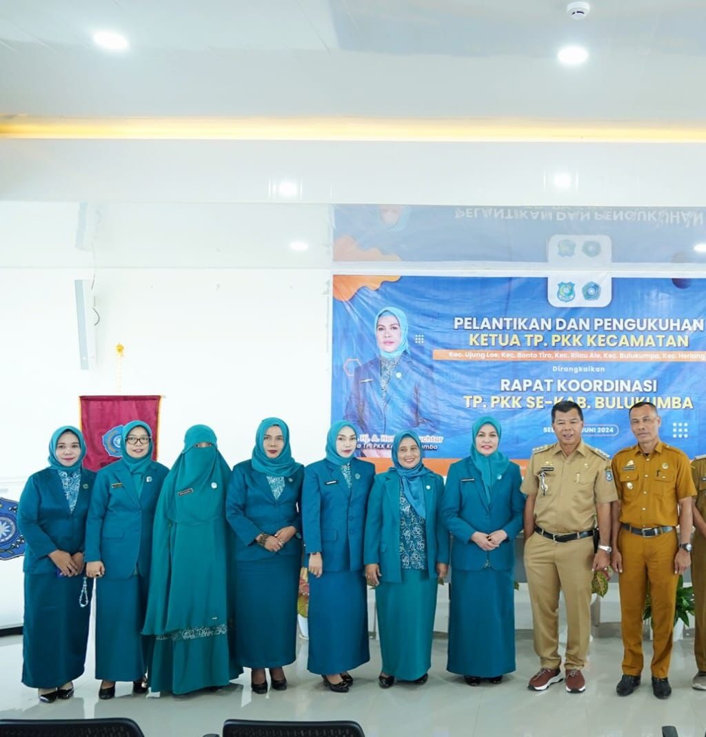 Enam Ketua TP PKK Kecamatan di Bulukumba Dilantik, Simak Pesan Andi Herfida Muchtar