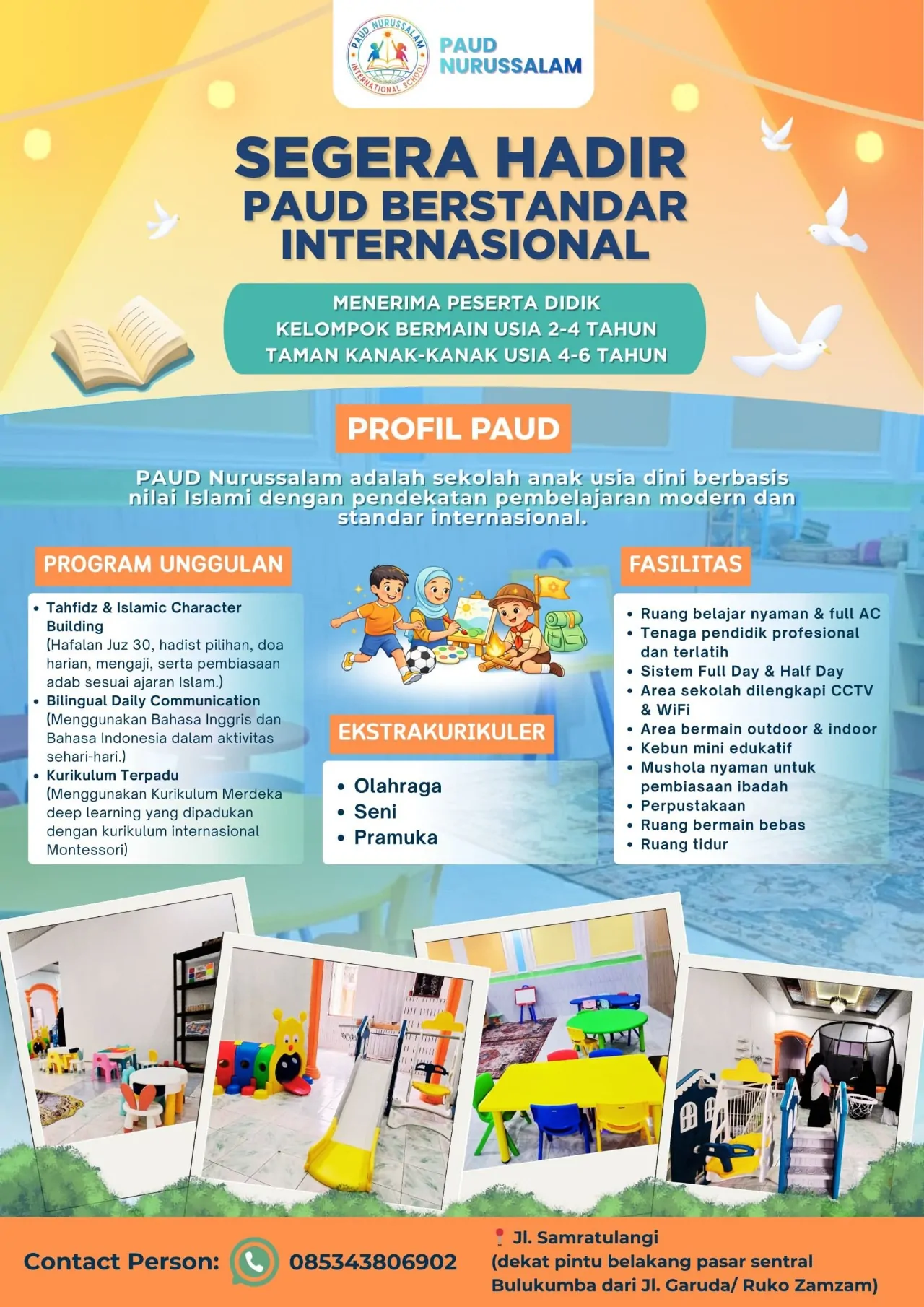 Sekolah PAUD Konsep Modern dan Standar Internasional Berbasis Islami Segera Dibuka di Bulukumba