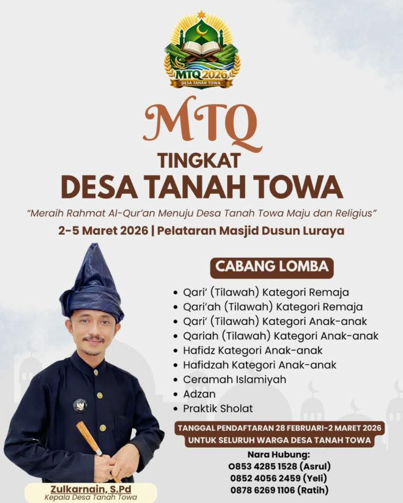 Desa Tanah Towa Gelar MTQ Tingkat Desa, Perkuat Syiar Alquran di Masyarakat