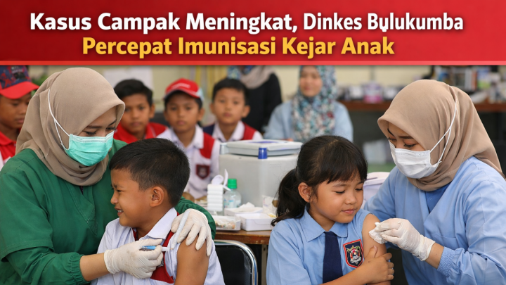 8.925 Anak Jadi Sasaran, Imunisasi Kejar Campak di Bulukumba Ditarget Rampung April 2026