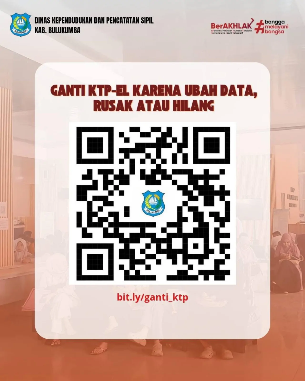 Disdukcapil Bulukumba Terapkan Layanan Cetak KTP-el Online, Antrian Manual Dihapus